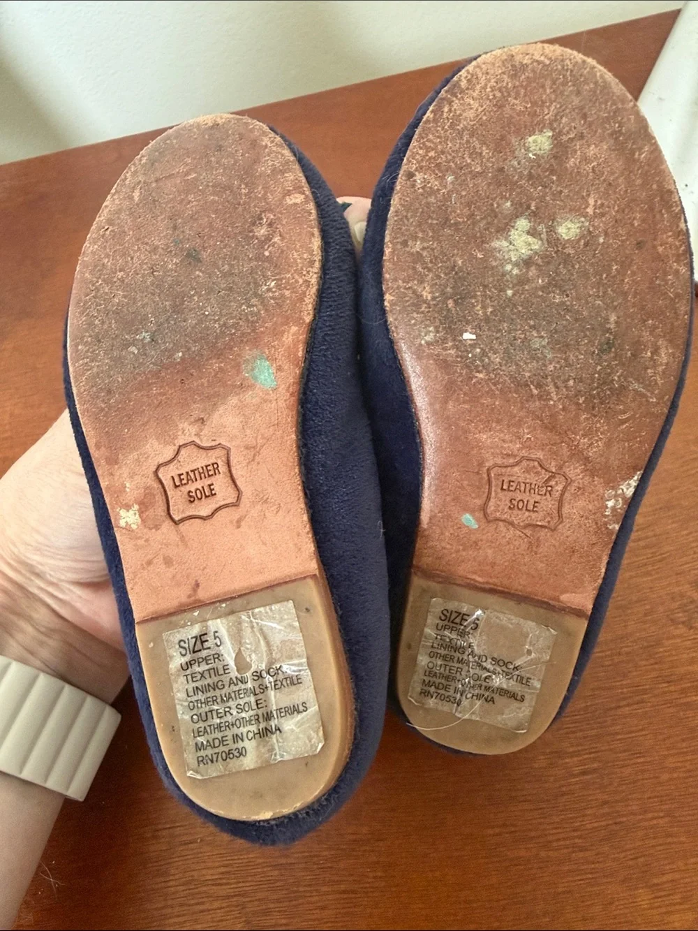 Janie and Jack Navy Mary Jane Shoes with Red Rose